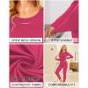 image:imageEkouaer Thermal Underwear for Women Long Johns Sets Base Layer Lightweight 2 Pieces Pajams SetHot Pink