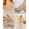 image:imageEkouaer Thermal Underwear for Women Long Johns Sets Base Layer Lightweight 2 Pieces Pajams SetKhaki