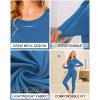 image:imageEkouaer Thermal Underwear for Women Long Johns Sets Base Layer Lightweight 2 Pieces Pajams SetRoyal Blue