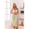 image:imageEkouaer Towel Wrap for Women With Velcro Ruffle Shower Wrap Spa Robes For Women Lightweight Knee Length Sauna RobeKhaki