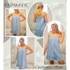 image:imageEkouaer Towel Wrap for Women With Velcro Ruffle Shower Wrap Spa Robes For Women Lightweight Knee Length Sauna RobeLight Blue