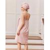 image:imageEkouaer Towel Wrap for Women with Hair Towel Lightweight Knee Length Spa Body Bath Adjustable Closure Bathrobe with PocketBlush