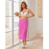 image:imageEkouaer Waffle Robes For Women Bath Wrap Lightweight Shower Wrap 2026 Knee Length Spa Robe with Adjustable Closure SXLHot Pink
