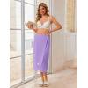 image:imageEkouaer Waffle Robes For Women Bath Wrap Lightweight Shower Wrap 2026 Knee Length Spa Robe with Adjustable Closure SXLLavender