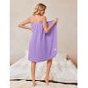 image:imageEkouaer Waffle Robes For Women Bath Wrap Lightweight Shower Wrap 2026 Knee Length Spa Robe with Adjustable Closure SXLLavender