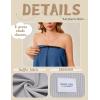 image:imageEkouaer Waffle Robes For Women Bath Wrap Lightweight Shower Wrap 2026 Knee Length Spa Robe with Adjustable Closure SXLNavy