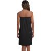 image:imageEkouaer Waffle Robes For Women Bath Wraps Lightweight Knee Length Soft Shower Robe with Pocket SLBlack