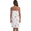 image:imageEkouaer Waffle Robes For Women Bath Wraps Lightweight Knee Length Soft Shower Robe with Pocket SLFloral White