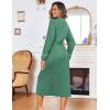 image:imageEkouaer Women Kimono Robes Full Length Knit Bathrobe Lightweight Soft Sleepwear Vneck Casual Ladies Loungewear SXXLCeladon Green