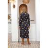 image:imageEkouaer Women Kimono Robes Full Length Knit Bathrobe Lightweight Soft Sleepwear Vneck Casual Ladies Loungewear SXXLDeep Blue  Mystic