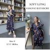 image:imageEkouaer Women Kimono Robes Full Length Knit Bathrobe Lightweight Soft Sleepwear Vneck Casual Ladies Loungewear SXXLDeep Blue  Mystic