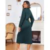 image:imageEkouaer Women Kimono Robes Full Length Knit Bathrobe Lightweight Soft Sleepwear Vneck Casual Ladies Loungewear SXXLDeep Green