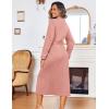 image:imageEkouaer Women Kimono Robes Full Length Knit Bathrobe Lightweight Soft Sleepwear Vneck Casual Ladies Loungewear SXXLMisty Rose