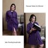 image:imageEkouaer Women Kimono Robes Knee Length Knit Bathrobe Lightweight Soft Sleepwear Vneck Casual Ladies Loungewear1purple