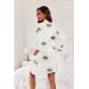 image:imageEkouaer Women Kimono Robes Knee Length Knit Bathrobe Lightweight Soft Sleepwear Vneck Casual Ladies LoungewearBubble Eye
