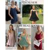 image:imageEkouaer Women Nightgowns Sleeveless Sleepwear Spaghetti Strap Racerback Pajama Dress Nightshirt SXXLDog Footprints