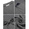 image:imageEkouaer Women Robe Ribbed Knit Soft Bathrobe Knee Length Robes Stretchy Short Sleepwear with PocketsDark Grey