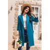 image:imageEkouaer Women Robes Shawl Collar Bathrobe Short Kimono Robe Soft Knit Bathrobes Ladies Sleepwear with Pockets SXXLBlue Green
