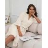 image:imageEkouaer Women Terry Cloth Robes Absorbent Towel Robe Knee Length Soft Bathrobe 34 Sleeve Spa Robe with Pockets S2XLCream