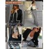 image:imageEkouaer Womens 3 Pack Long Sleeve Shirts Square Neck Basic Tops Fitted Tee Thermal Undershirts XSXXLBlackGrayWhite