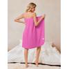 image:imageEkouaer Womens Bath Wraps Waffle Lightweight Knee Length Soft Spa Robe with Adjustable Closure SXL