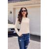 image:imageEkouaer Womens Long Sleeve Shirts 3 Pack Crew Neck Thermal Tops Loose Fit Undershirt Base Layer Trendy Clothes XSXXL3pcs Black  Beige  Grey