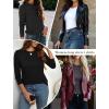 image:imageEkouaer Womens Long Sleeve Shirts 3 Pack Crew Neck Thermal Tops Loose Fit Undershirt Base Layer Trendy Clothes XSXXL3pcs Black  Brown  White