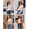 image:imageEkouaer Womens Long Sleeve Shirts 3 Pack Crew Neck Thermal Tops Loose Fit Undershirt Base Layer Trendy Clothes XSXXL3pcs Black  Dark Grey  Beige