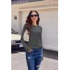 image:imageEkouaer Womens Long Sleeve Shirts 3 Pack Crew Neck Thermal Tops Loose Fit Undershirt Base Layer Trendy Clothes XSXXL3pcs Black  Dark Grey  Beige
