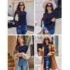 image:imageEkouaer Womens Long Sleeve Shirts 3 Pack Crew Neck Thermal Tops Loose Fit Undershirt Base Layer Trendy Clothes XSXXL3pcs Black  Dark Grey  Navy Blue