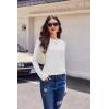 image:imageEkouaer Womens Long Sleeve Shirts 3 Pack Crew Neck Thermal Tops Loose Fit Undershirt Base Layer Trendy Clothes XSXXL3pcs Black  White  Dark Grey