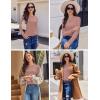 image:imageEkouaer Womens Long Sleeve Shirts 3 Pack Crew Neck Thermal Tops Loose Fit Undershirt Base Layer Trendy Clothes XSXXL3pcs Black  White  Dirty Pink