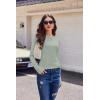image:imageEkouaer Womens Long Sleeve Shirts 3 Pack Crew Neck Thermal Tops Loose Fit Undershirt Base Layer Trendy Clothes XSXXL3pcs Black  Wine Red  Light Green