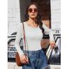 image:imageEkouaer Womens Long Sleeve Shirts 3 Packs Scoop Neck Ribbed Tops Fitted Thermal Undershirt Soft Layering Tees XSXXLBlackWhiteLight Grey