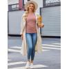 image:imageEkouaer Womens Maternity Crew Neck Long Sleeve Tee 3 Pack3pcs Black  Dirty Pink  Grey