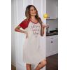 image:imageEkouaer Womens Nightgown Short Sleeve Night Dress Printed Sleepwear Soft Sleep Shirt S3XLBred
