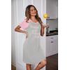 image:imageEkouaer Womens Nightgown Short Sleeve Night Dress Printed Sleepwear Soft Sleep Shirt S3XLPink Print