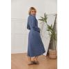 image:imageEkouaer Womens Robe Long Bathrobe Lightweight Soft Knit Kimono Robes Ladies Casual Sleepwear S3XLNavy Blue