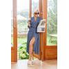 image:imageEkouaer Womens Robe Long Bathrobe Lightweight Soft Knit Kimono Robes Ladies Casual Sleepwear S3XLNavy Blue
