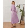 image:imageEkouaer Womens Robe Long Bathrobe Lightweight Soft Knit Kimono Robes Ladies Casual Sleepwear S3XLPurple