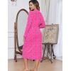 image:imageEkouaer Womens Robes Lightweight Soft Knit Bathrobe Full Length Sleepwear with Pockets Ladies Loungewear S3XLHot Pink Leopard