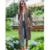 image:imageEkouaer Womens Robes Lightweight Soft Knit Bathrobe Full Length Sleepwear with Pockets Ladies Loungewear S3XLLeopard