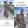 image:imageEkouaer Womens Robes Lightweight Soft Knit Bathrobe Full Length Sleepwear with Pockets Ladies Loungewear S3XLLeopard