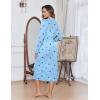 image:imageEkouaer Womens Robes Lightweight Soft Knit Bathrobe Full Length Sleepwear with Pockets Ladies Loungewear S3XLLight Blue Stars