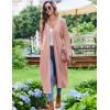 image:imageEkouaer Womens Robes Lightweight Soft Knit Bathrobe Full Length Sleepwear with Pockets Ladies Loungewear S3XLMisty Rose