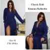 image:imageEkouaer Womens Robes Lightweight Soft Knit Bathrobe Full Length Sleepwear with Pockets Ladies Loungewear S3XLNavy Blue