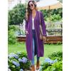 image:imageEkouaer Womens Robes Lightweight Soft Knit Bathrobe Full Length Sleepwear with Pockets Ladies Loungewear S3XLPurple