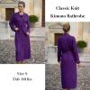 image:imageEkouaer Womens Robes Lightweight Soft Knit Bathrobe Full Length Sleepwear with Pockets Ladies Loungewear S3XLPurple