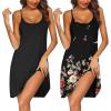 2 Pack-black+black Floral