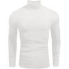 image:imageEkouaer Mens Turtleneck Shirts Ribbed Lightweight Sweater Long Sleeve Casual Pullover Thermal Undershirts SXXLWhite